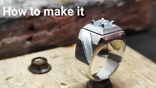 Make a Cool Men Ring || Men's Silver Ring || Handmade