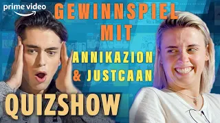 GEWINNSPIEL (BEENDET): Annikazion und justCaan im Film- und Serienquiz | Quizshow | Prime Video DE