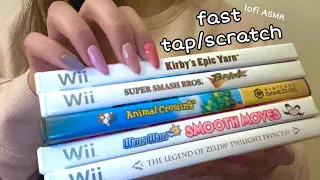 LOFI ASMR | fast tap/scratch on video games | -no talking-