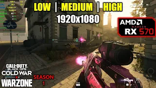 RX 570 | COD CW x Warzone - Season 1 - 1080p - Low, Medium, High