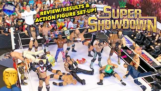 WWE SUPER SHOW-DOWN 2019 REVIEW/RESULTS! ACTION FIGURE SET-UP!