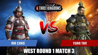 Ma Chao vs Yuan Tan | Total War Three Kingdoms Duelist Tournament West Round 1 Match 3