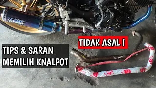 TIPS & SARAN MEMILIH KNALPOT UNTUK MOTOR STD - 200cc. SEMOGA BERMANFAAT !