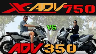 Honda ADV 350 vs. X-ADV 750 Rider Experience, Pros & Cons. - English