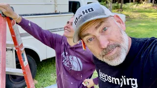 She REQUIRED STITCHES | Building our Off Grid Home