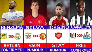 🚨 ALL LATEST CONFIRMED TRANSFER SUMMER 2024, 🔥 BENZEMA, XAVI ,Silva,THOMAS,Trent,Sancho✅️