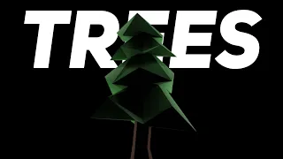 How to make low poly tree in FIVE minutes | blender 2.92