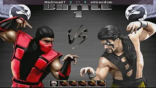 Ultimate Mortal Kombat 3 Plus (Hack) - Mishima07 vs n0trandom