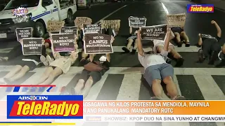 Mga kabataan nagsagawa ng kilos protesta sa Mendiola para tutulan ang panukalang mandatory ROTC