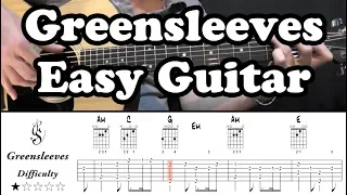 Greensleeves with Tab - Acoustic guitar