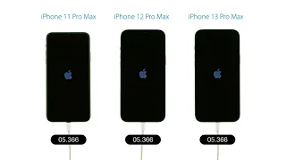 Boot Speed Test: iPhone 13 Pro Max vs iPhone 12 Pro Max vs iPhone 11 Pro Max