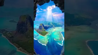 Wow!😱Mauritius Underwater Waterfall😍| Is it real or an illusion ? #shorts