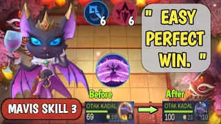 EASY PERFECT WIN MAGE +  MYSTIC || BEST COMBO MAVIS SKILL 3 ||  MOBILE LEGENDS MAGIC CHESS