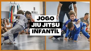 Treino infantil jiu jitsu - Jogo rouba faixa