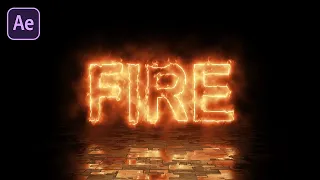 After Effects Tutorial: Realistic Fire Text Animation (Simple & Fast Tutorial!)