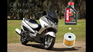 2014+ Suzuki Burgman 125/200 ABS Oil&Filter Change