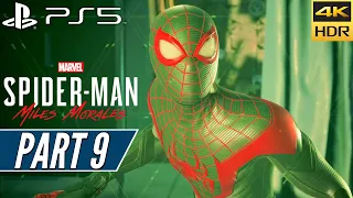 SPIDER-MAN MILES MORALES (PS5) Walkthrough Gameplay PART 9 [4K 60FPS HDR] - No Commentary