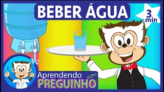 Hidratação - Beber Água - Aprendendo com Preguinho