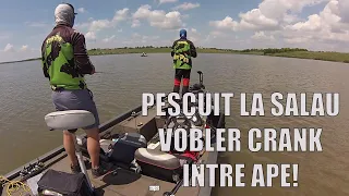 PESCUIT la SALAU din BARCA cu VOBLERE Crank intre ape!