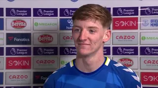 How symbolic was this interview of Anthony Gordon BEFORE the 3-2 win vs Crystal Palace?