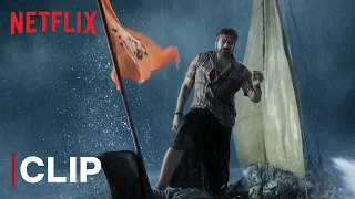 Mega Star Chiranjeevi Entry Scene | Waltair Veerayya | Netflix India