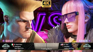 SF6 🔥 Black Heart (GUILE) VS iDom (MANON) 🔥 4K ACTION 🔥 STREET FIGHTER 6