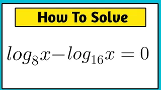 Math Olympiad logarithmic Question | How To  Solve This