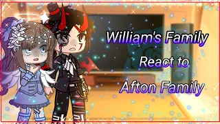 William's family reacts to Afton Family || Fnaf || Afton Family || •Black Cat Dragon•