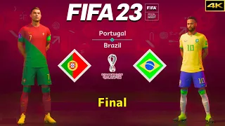 FIFA 23 - PORTUGAL vs. BRAZIL - FIFA World Cup Final - Ronaldo vs. Neymar - PS5™ [4K]