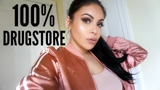 100% FULL FACE DRUGSTORE MAKEUP TUTORIAL | JuicyJas