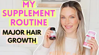 MY SUPPLEMENT ROUTINE FOR HAIR GROWTH AND MORE! OVER 30