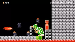 Super Mario Maker Level; Giving Bowser the Boot