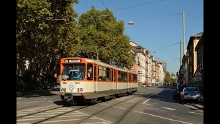 Straßenbahn Frankfurt #11: Duewag Pt-Wagen im Einsatz auf der Linie 15 in Oberrad und Sachsenhausen