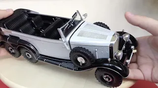 Mercedes Benz G4 W31 6x6 MCG 1/18 Hitler Car Diecast model Unboxing