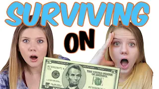 Surviving on $5 for 24 hours Challenge || Taylor & Vanessa