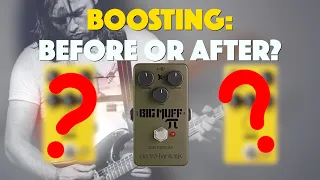 Boosting Big Muff: Before or After? | David Gilmour Tone