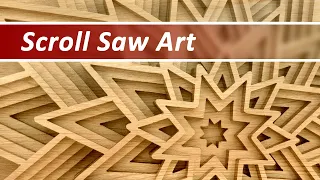 Making of scroll saw project - multi-layered ornament