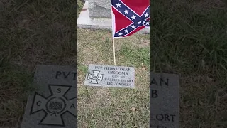 Member of Gen. Nathan Bedford Forrest personal escort buried in Grapevine TX.