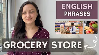 15 Phrases for the Grocery Store 🍇 || English Speaking Practice 💬 || Everyday English Lesson