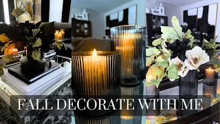 MUST WATCH!! NOT YOUR TYPICAL FALL DECORATE WITH ME|EARLY FALL DECORATE WITH ME| HOW  TO USE BLACK