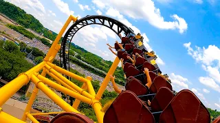 Kennywood: Steel Curtain & Phantom's Revenge Roller Coasters - Back Seat POV