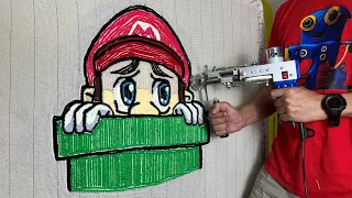 RUG TUFTING ASMR - SUPER MARIO RUG (START TO FINISH)