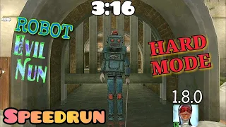 Evil nun - 1.8.0, Speedrun (3:16), Hard mode with Robot nun