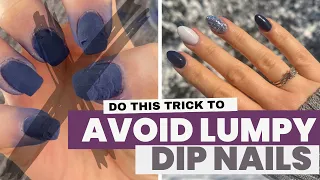 Apply Dip Powder Like THIS to Avoid Lumpy Nails | Pour Over Method