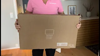 2023 32" Samsung the frame unboxing and wall mounting