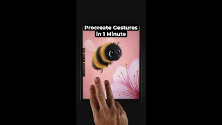 ALL Procreate Gestures in 1 Minute (#Shorts)