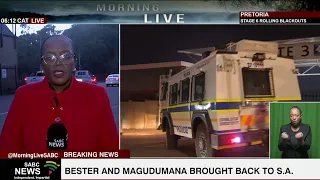 Thabo Bester saga I Fugitives Thabo Bester and Nandipha Magudumana land in SA