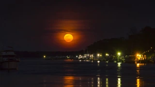 Pink Moon over Broad Bay