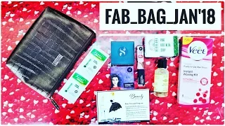 Fab Bag January 2018 | 2 Sugar Products with choice | Unboxing & Review | The Beauty Blowout Edition