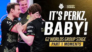 It's Perkz, Baby! | G2 Worlds 2020 Group Stage Part 1 Moments